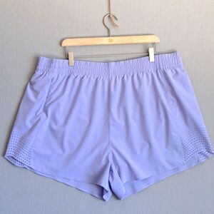 Athleta Hustle 3 Shorts Periwinkle Purple Women’s Size 2X Running Activewear